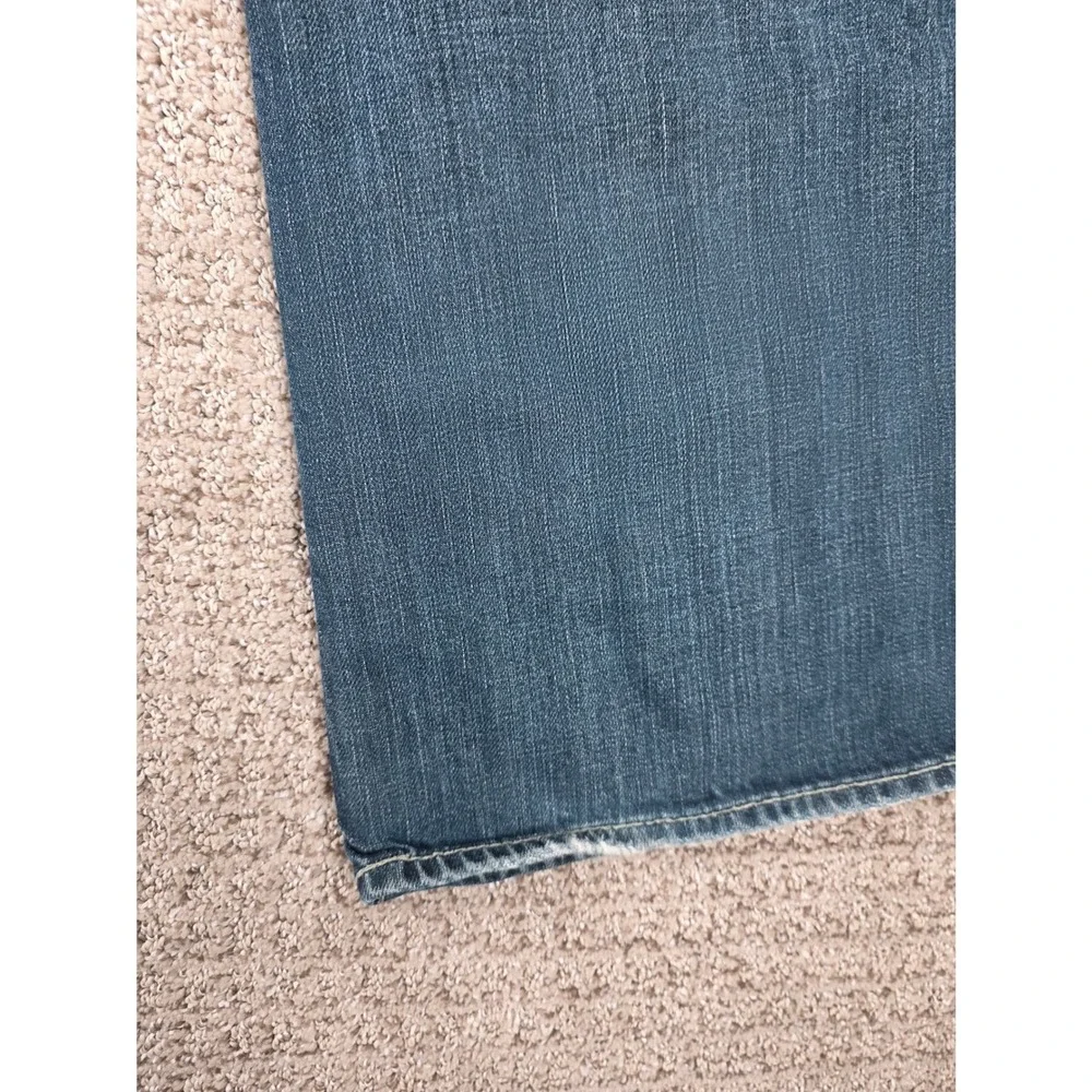 BKE Fulton Mens Bootcut Jeans Blue Denim Size 30x32 Distressed Pocket Details - Picture 8 of 10